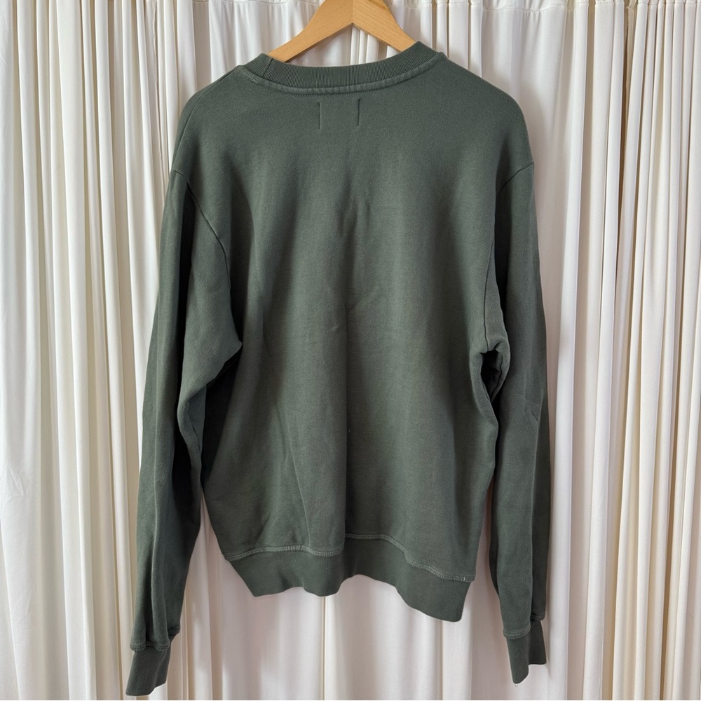 Spiritual Gangster Men's Classic Crewneck Sweatshirt Size Small Army Green - Picture 4 of 6